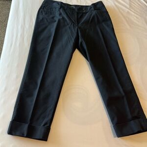 White House Black Market Black Cropped Pants